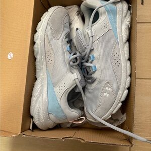 Under Armour Gray and Blue Athletic Sneakers